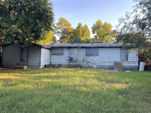 view of rear view of property