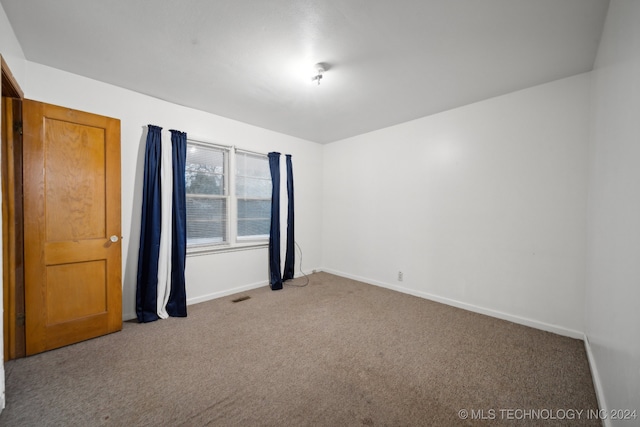 view of carpeted empty room