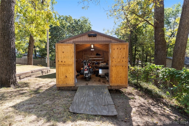 view of outbuilding