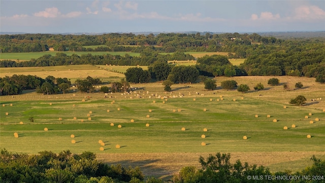 exterior space featuring a rural view