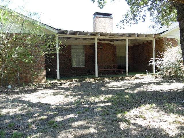 view of rear view of property