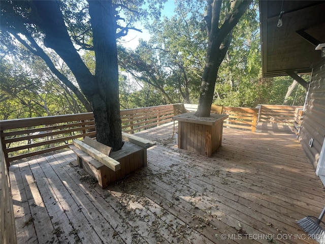 view of wooden terrace