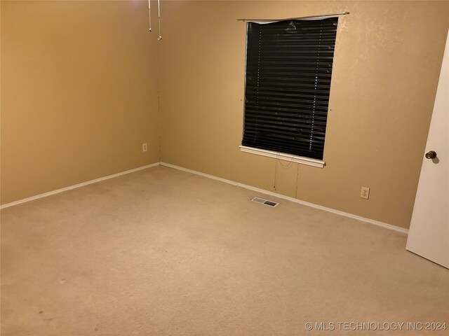 view of carpeted empty room