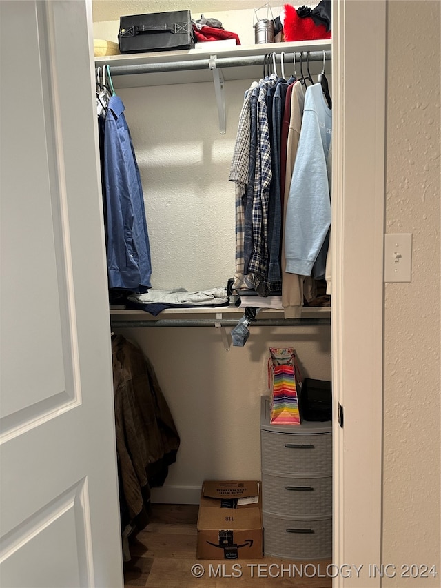 view of closet