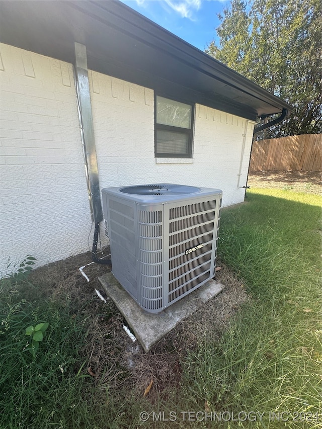 exterior details with central AC unit