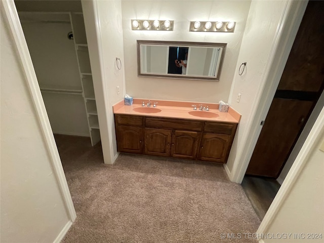 bathroom with vanity