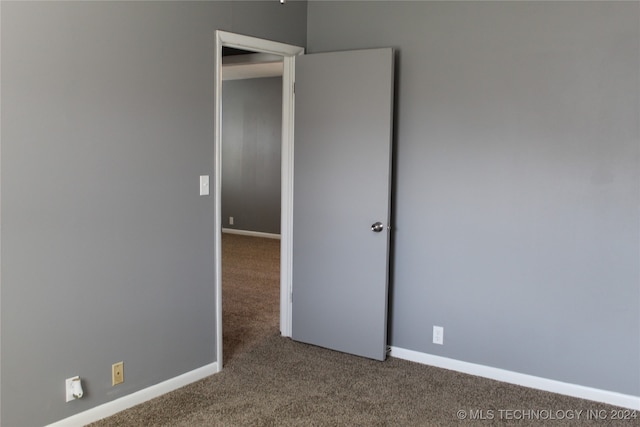 view of carpeted empty room