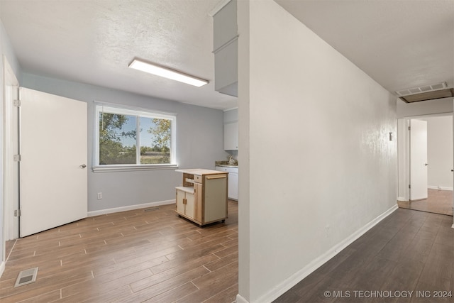 hall featuring light hardwood / wood-style flooring