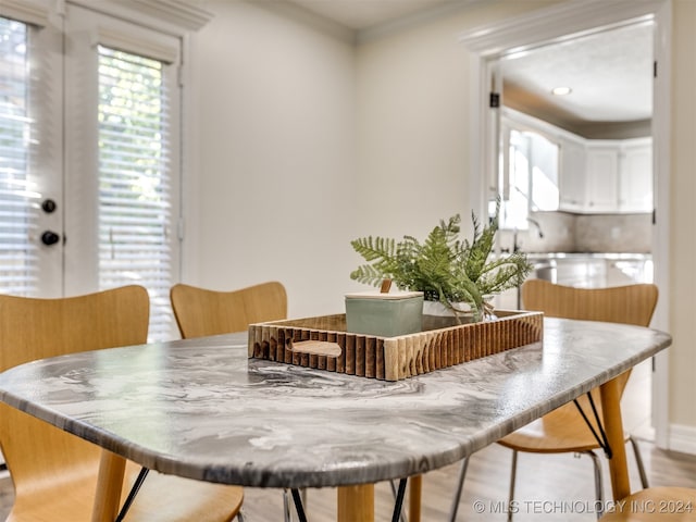 view of dining room