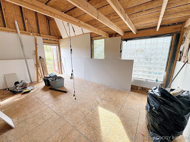 interior space with a wealth of natural light