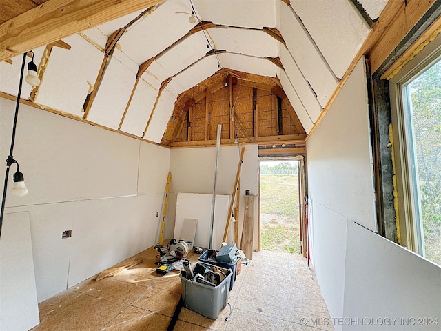 view of storage room