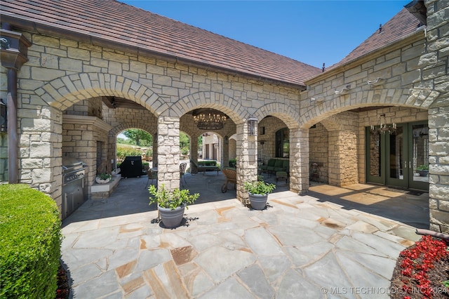 view of patio / terrace with grilling area