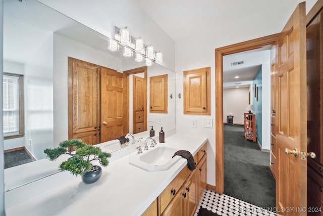 bathroom featuring vanity