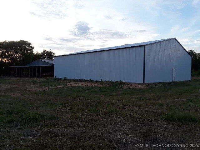 view of outdoor structure