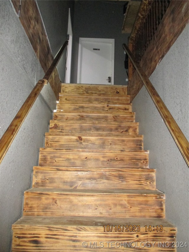 view of stairway