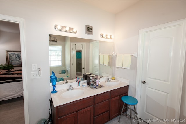 bathroom with vanity