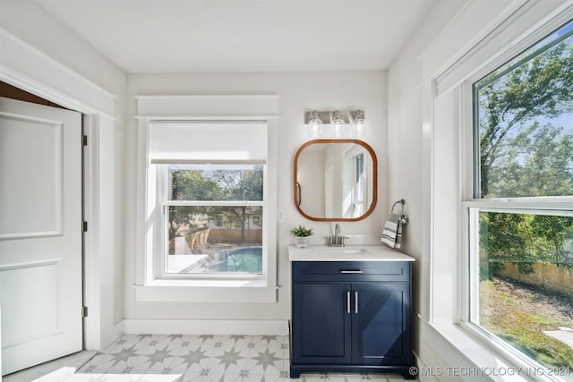 bathroom featuring vanity