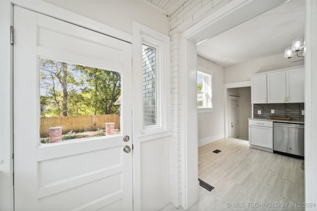 view of doorway to outside