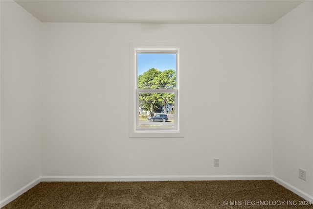 view of carpeted empty room