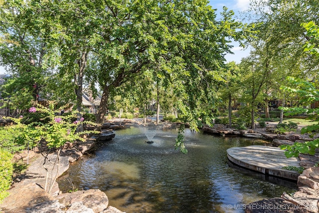 view of water feature