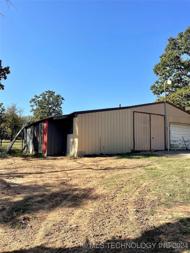 view of outdoor structure