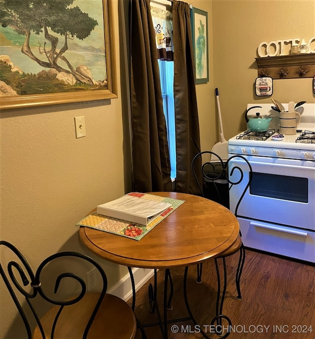 dining room featuring dark wood-type flooring