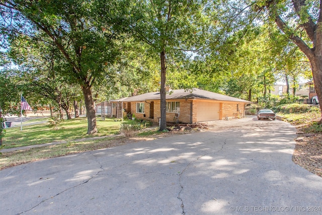 ranch-style house with a garage