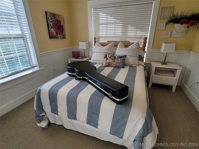 bedroom featuring carpet flooring