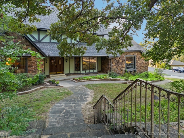 view of english style home