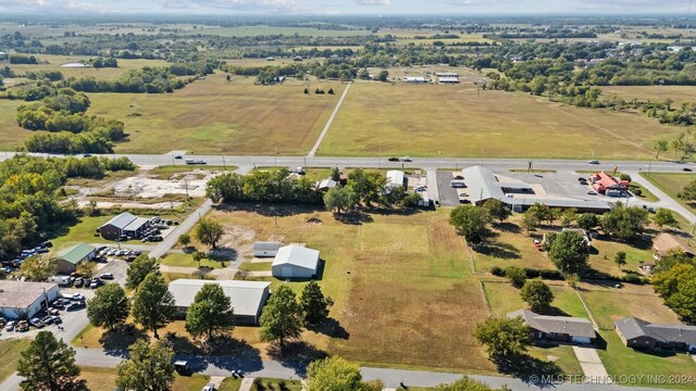 1202 SW 9th St, Wagoner, OK 74467 - drone / aerial view with a rural view