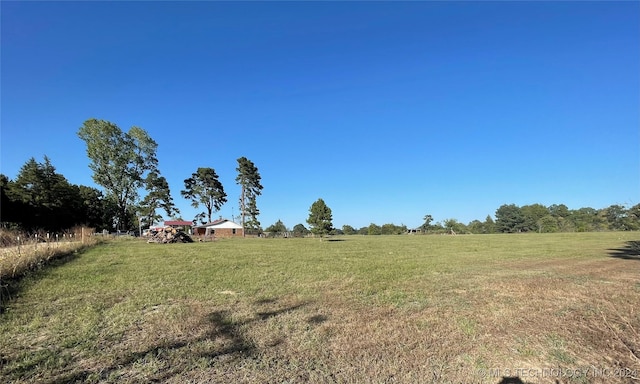 595 N 4340th Rd, Fort Towson, OK 74735 - view of grassy yard with a view of rural / pastoral area