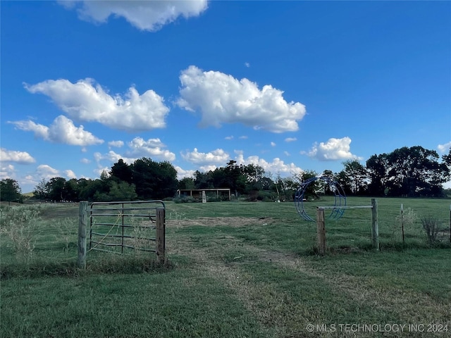 595 N 4340th Rd, Fort Towson, OK 74735 - view of grassy yard featuring a view of countryside
