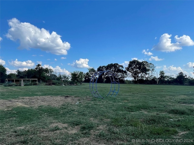 595 N 4340th Rd, Fort Towson, OK 74735 - view of yard
