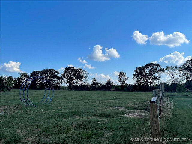 595 N 4340th Rd, Fort Towson, OK 74735 - view of green lawn with a view of countryside