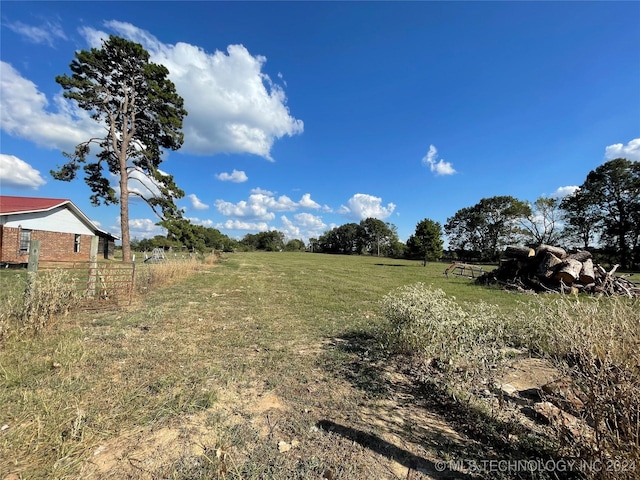 595 N 4340th Rd, Fort Towson, OK 74735 - view of yard with a view of rural / pastoral area