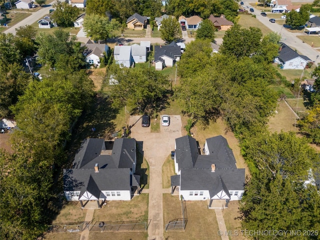 drone / aerial view featuring a residential view