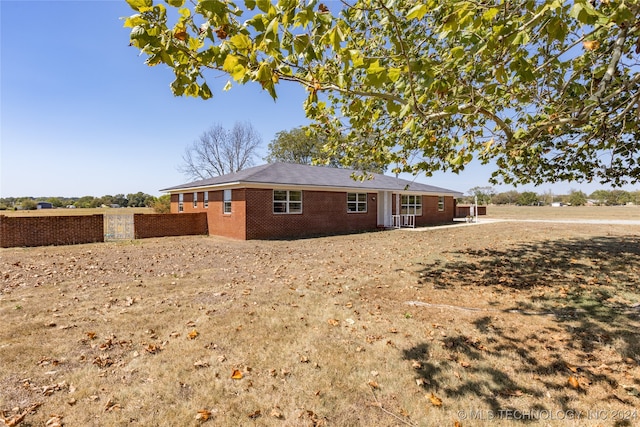 view of rear view of property