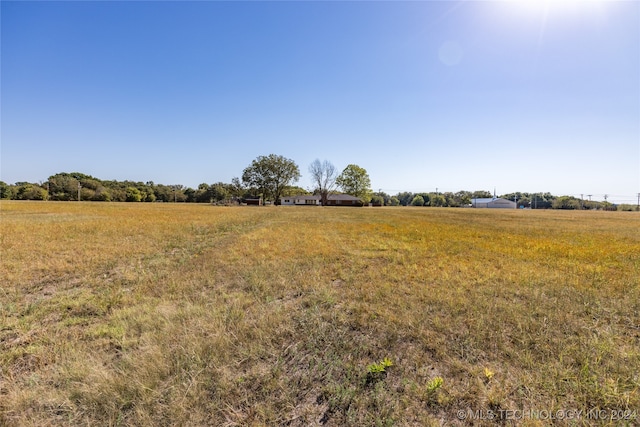 view of yard featuring a rural view