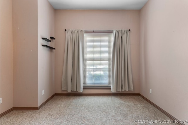 spare room featuring carpet floors