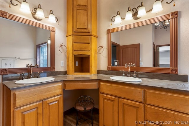 bathroom featuring vanity