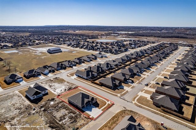 birds eye view of property