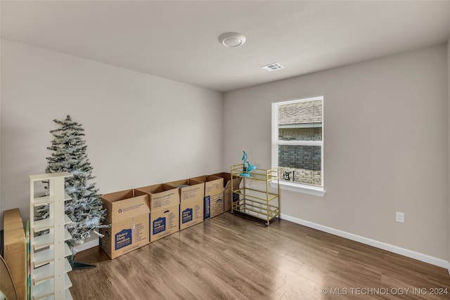 interior space featuring hardwood / wood-style floors