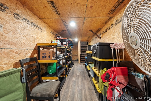 view of storage room