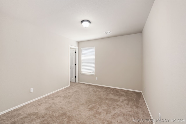 view of carpeted empty room