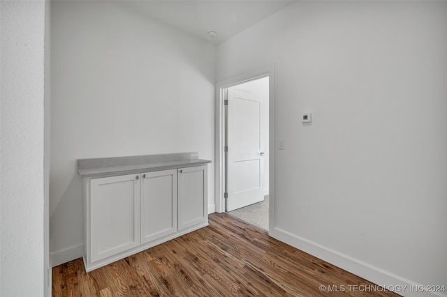 interior space featuring light wood-type flooring