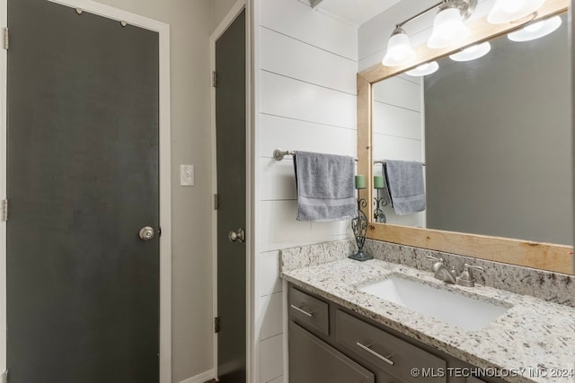 bathroom featuring vanity