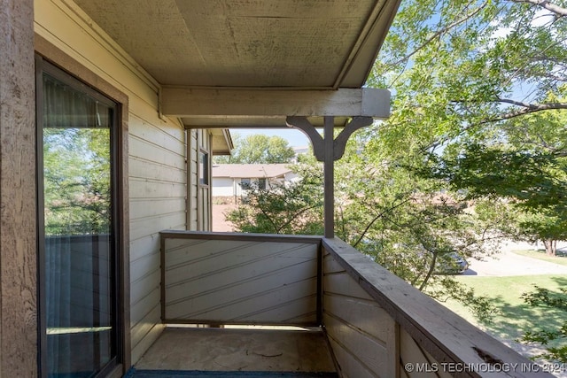 view of balcony