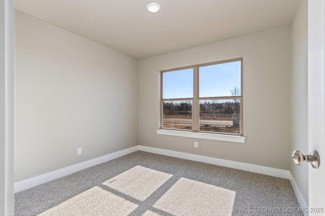 view of carpeted empty room