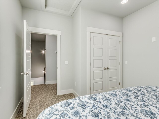 86 Ridgeline, Carlton Landing, OK 74432 - carpeted bedroom featuring recessed lighting, baseboards, and a closet