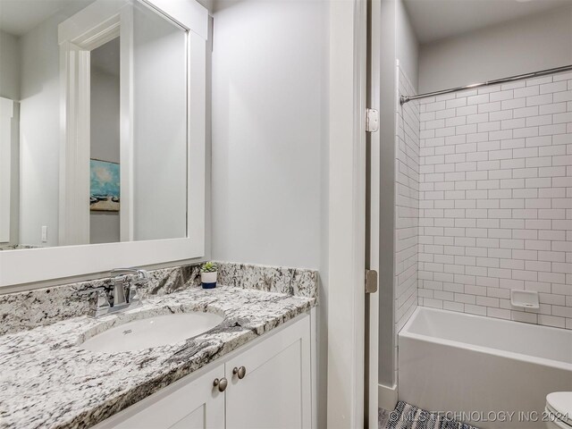 86 Ridgeline, Carlton Landing, OK 74432 - full bath with toilet, vanity, and bathing tub / shower combination